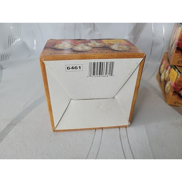 20 Giftco Christmas Holiday Glitter Ornament Place Card Holders 2" Tall w Boxes - Picture 14 of 15